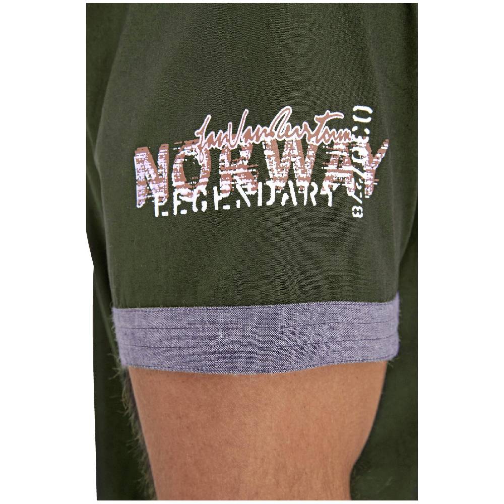 Jan Vanderstorm Kurzarmhemd SNOFRED Oliv