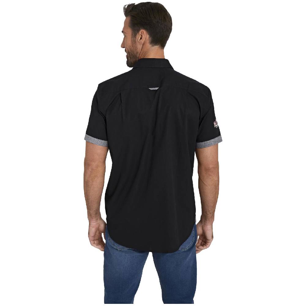 Jan Vanderstorm Kurzarmhemd SNOFRED Schwarz