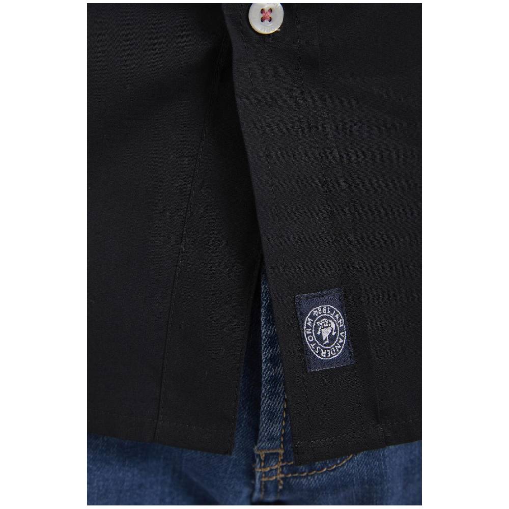 Jan Vanderstorm Kurzarmhemd SNOFRED Schwarz