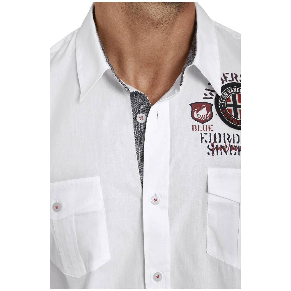 Jan Vanderstorm Kurzarmhemd SNOFRED Weiß