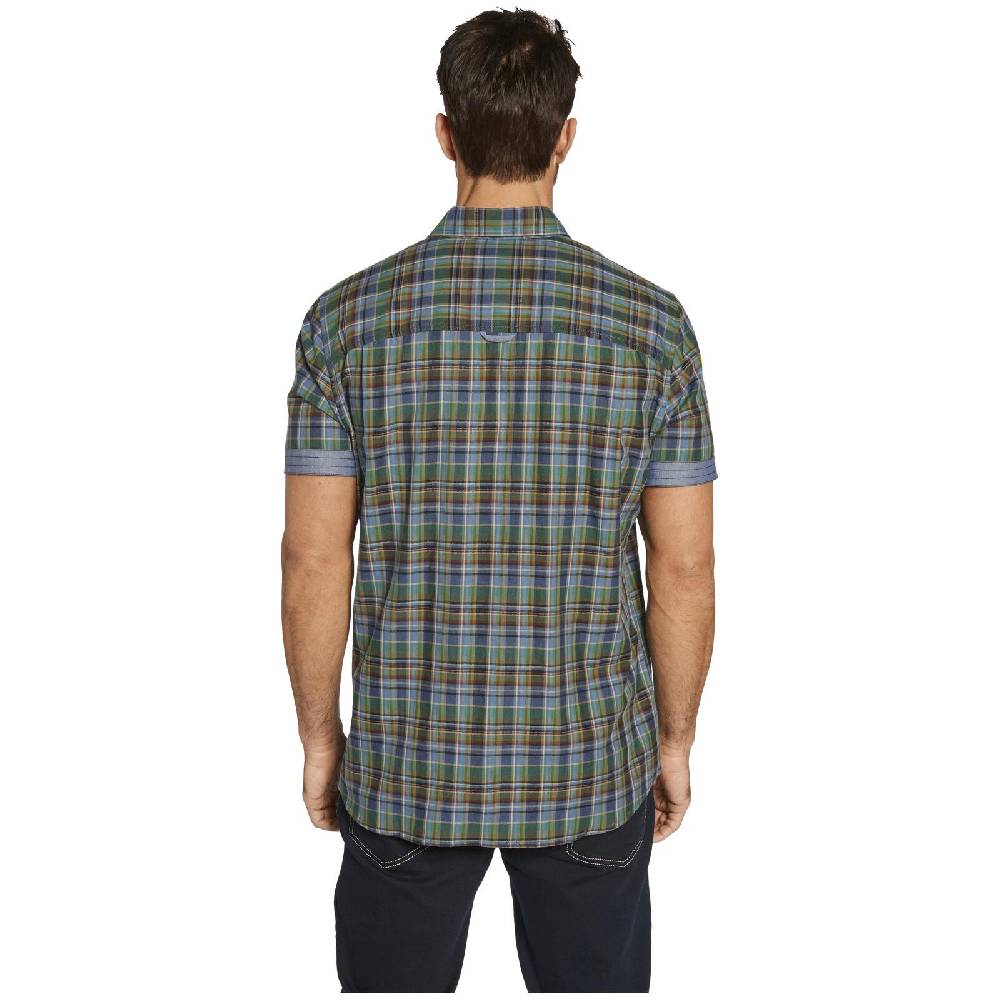 Jan Vanderstorm Kurzarmhemd TOSSELMO Grün Kariert