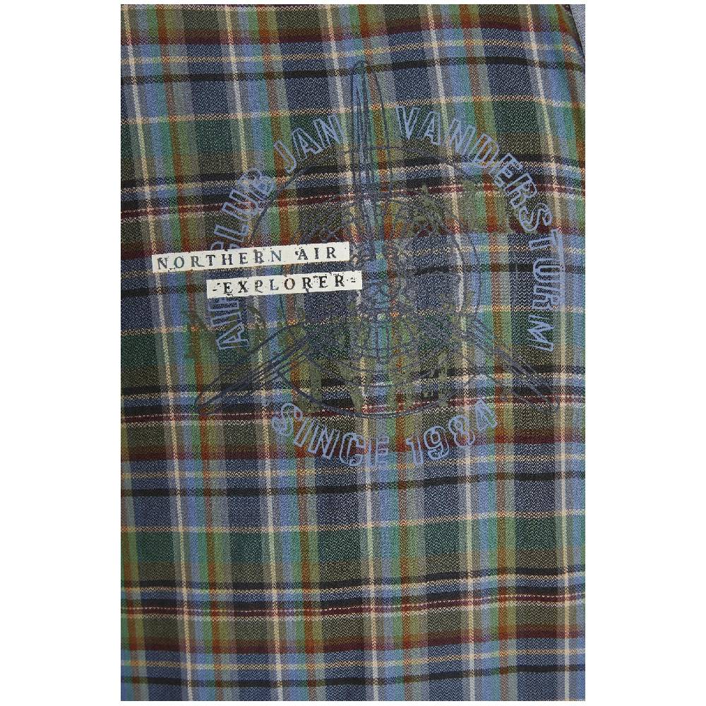 Jan Vanderstorm Kurzarmhemd TOSSELMO Grün Kariert