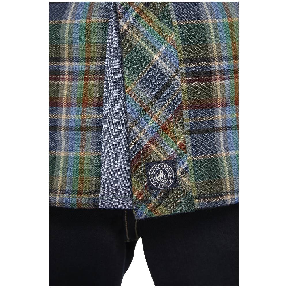 Jan Vanderstorm Kurzarmhemd TOSSELMO Grün Kariert