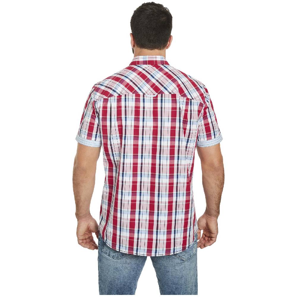 Jan Vanderstorm Kurzarmhemd WENTZEL Rot Kariert