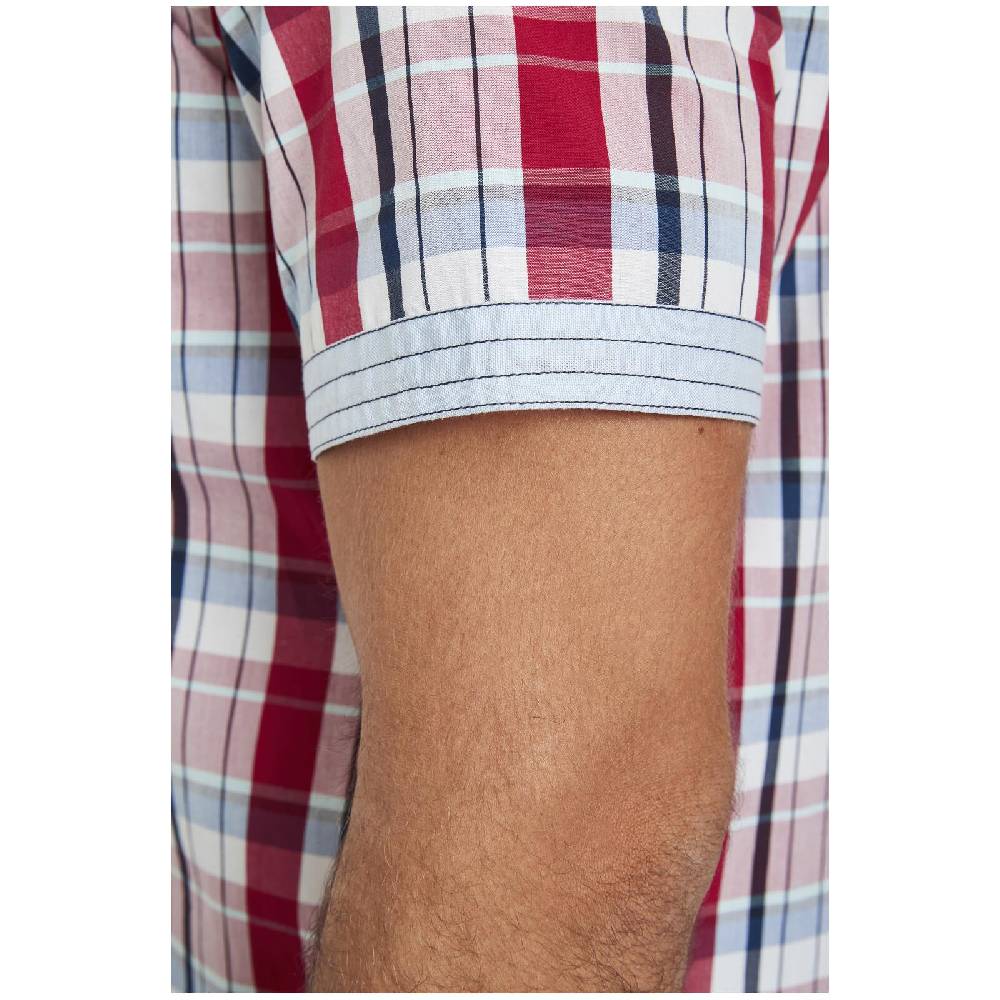 Jan Vanderstorm Kurzarmhemd WENTZEL Rot Kariert