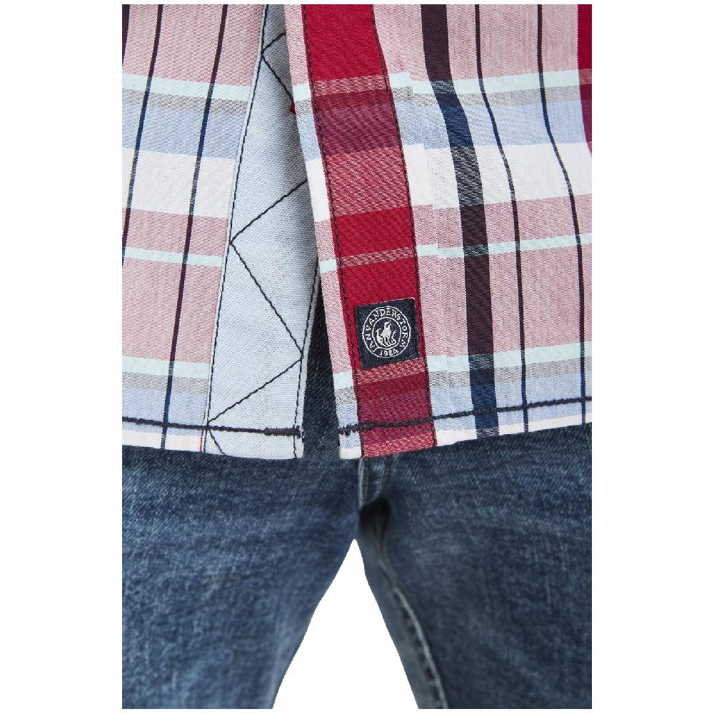 Jan Vanderstorm Kurzarmhemd WENTZEL Rot Kariert