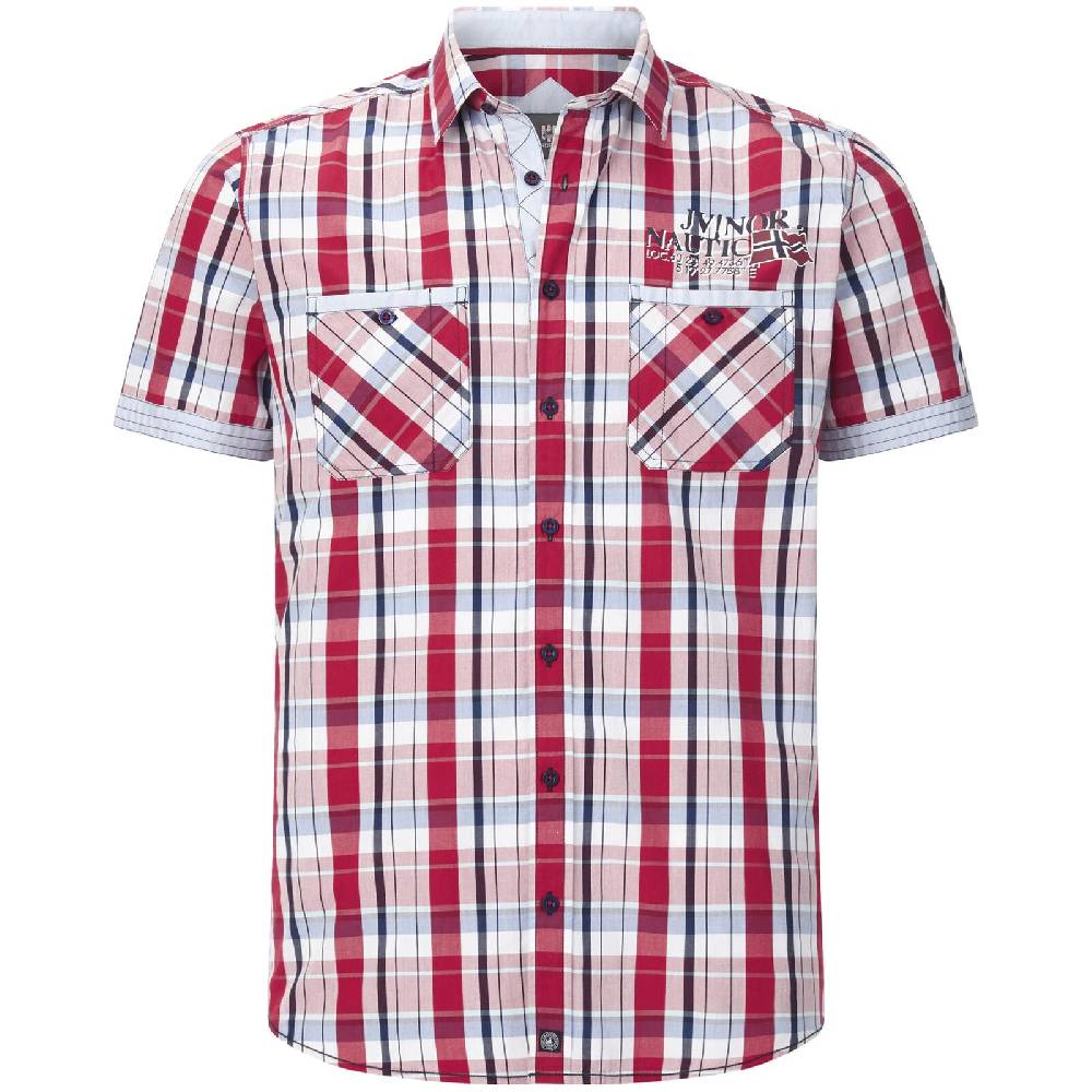 Jan Vanderstorm Kurzarmhemd WENTZEL rot kariert