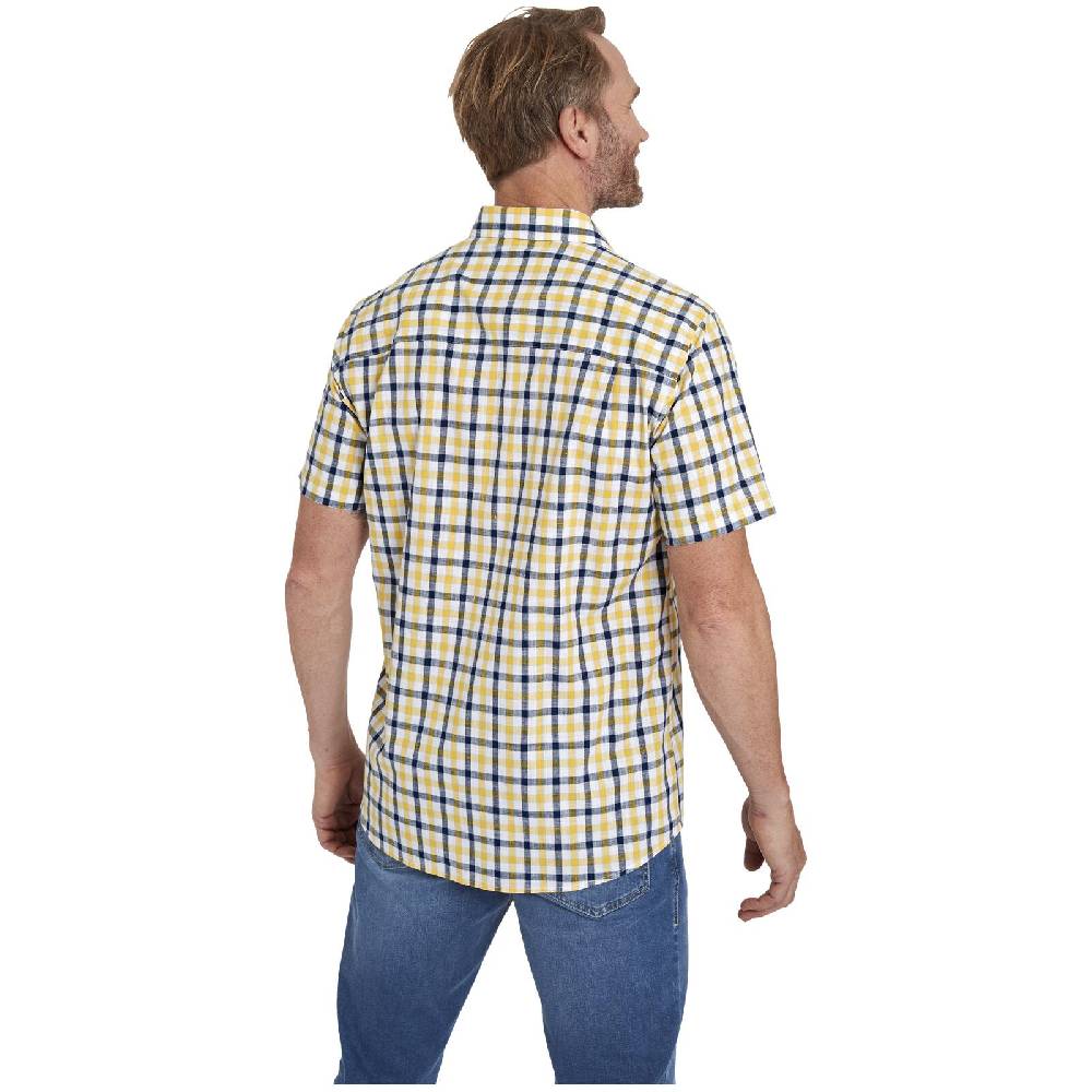 Jan Vanderstorm Kurzarmhemd WERNHER Gelb Kariert
