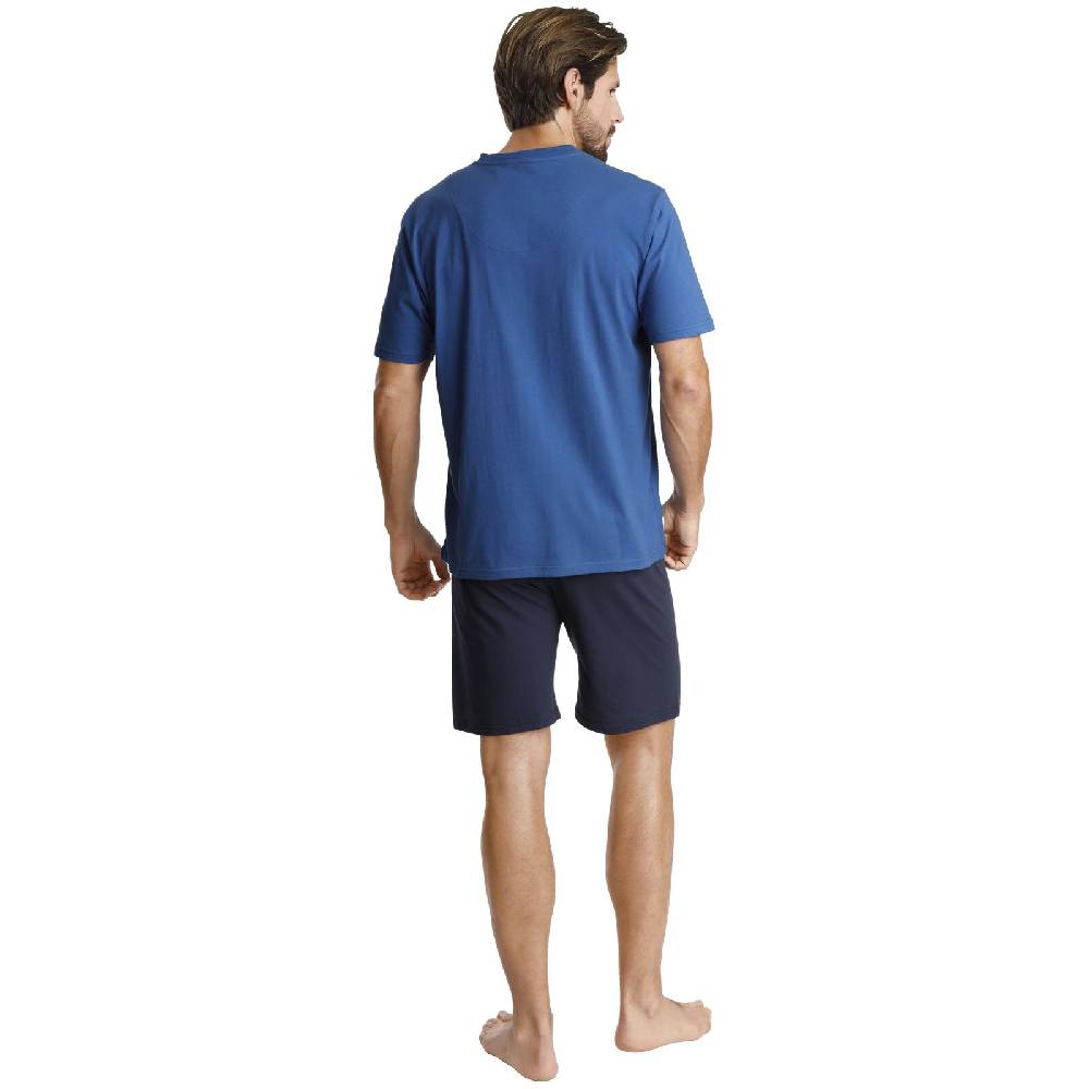 Jan Vanderstorm Kurzer Schlafanzug BENGT Blau
