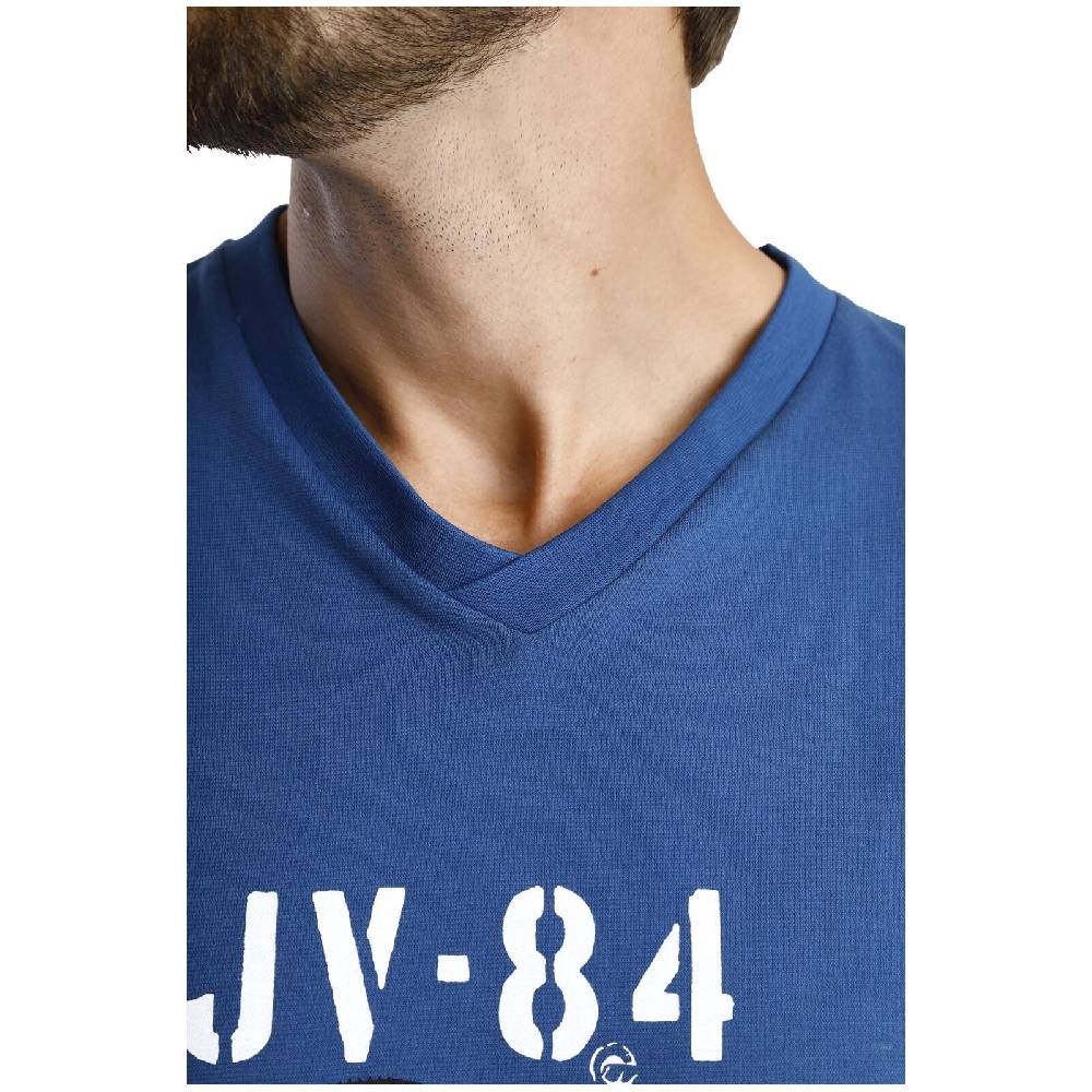 Jan Vanderstorm Kurzer Schlafanzug BENGT Blau