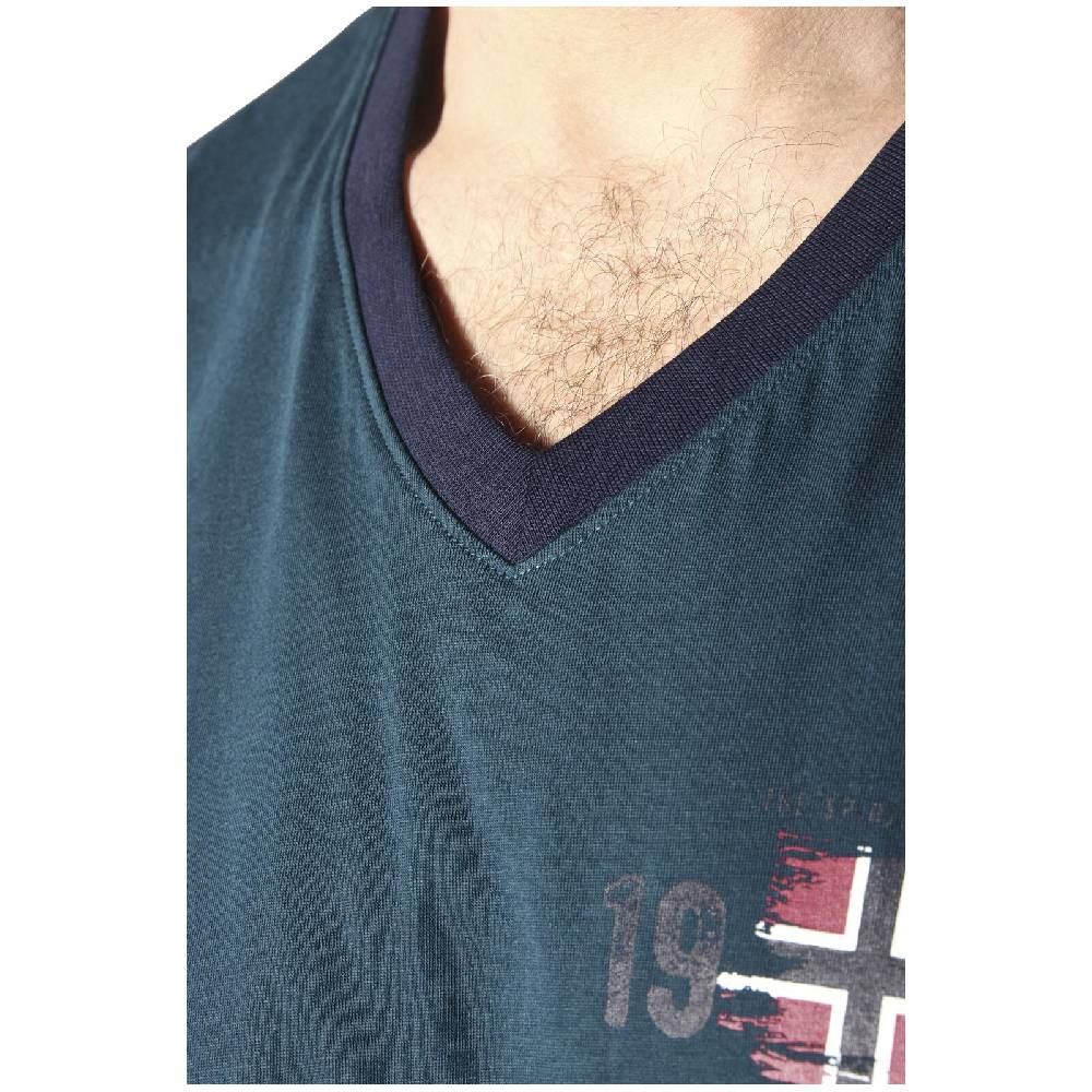 Jan Vanderstorm Kurzer Schlafanzug EDIN Dunkelblau