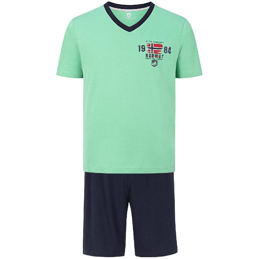 Jan Vanderstorm Kurzer Schlafanzug EDIN grün