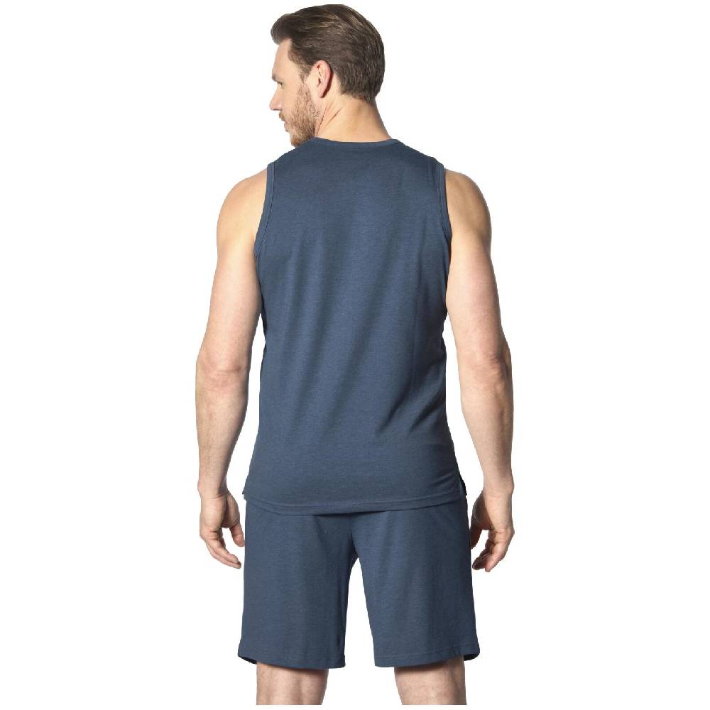 Jan Vanderstorm Kurzer Schlafanzug LANDOGAR Blau