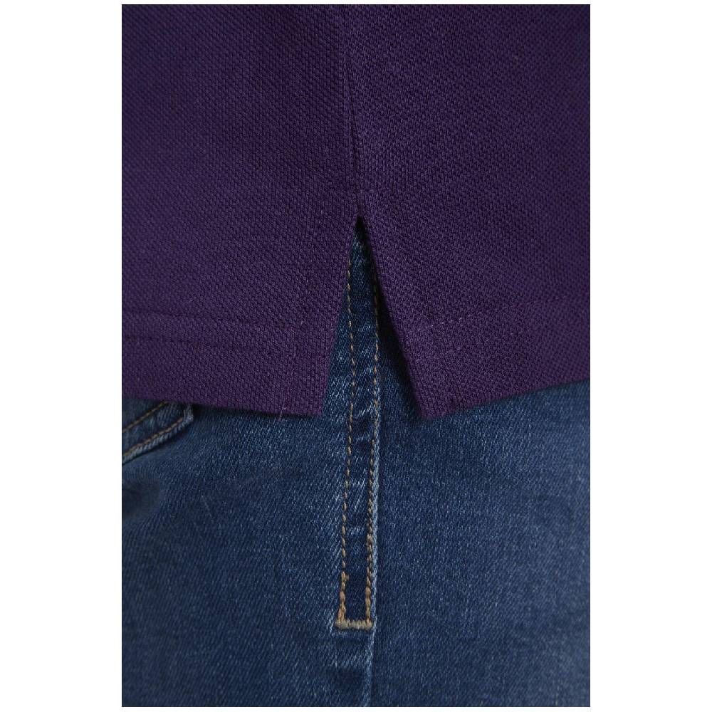 Jan Vanderstorm Langarm-Poloshirt ELLIS Lila