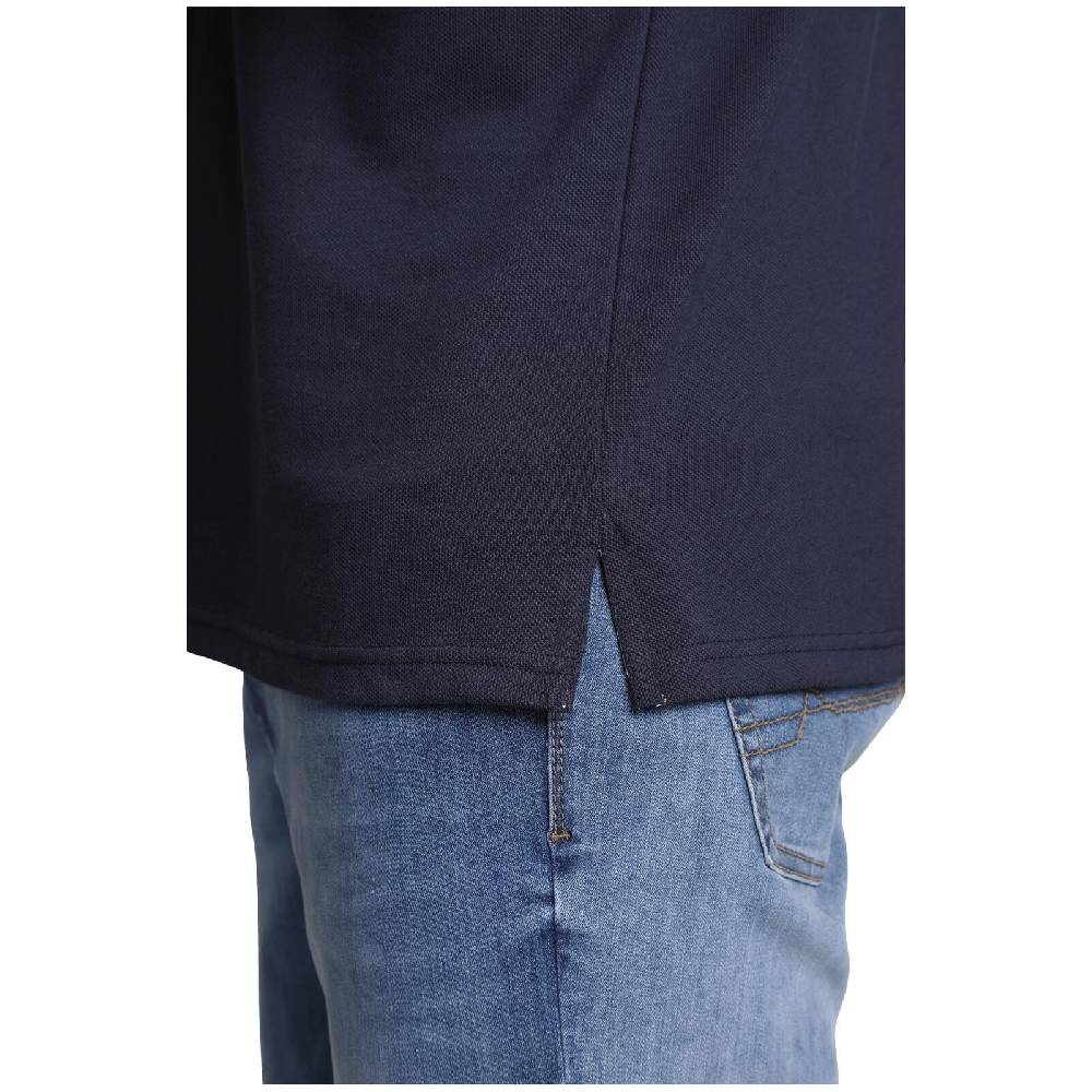 Jan Vanderstorm Langarm-Poloshirt TROLS Dunkelblau