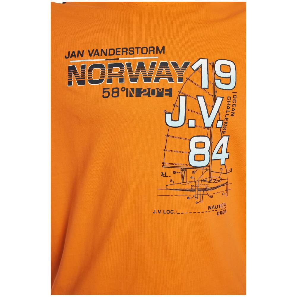 Jan Vanderstorm Langarmshirt BERTULI Orange