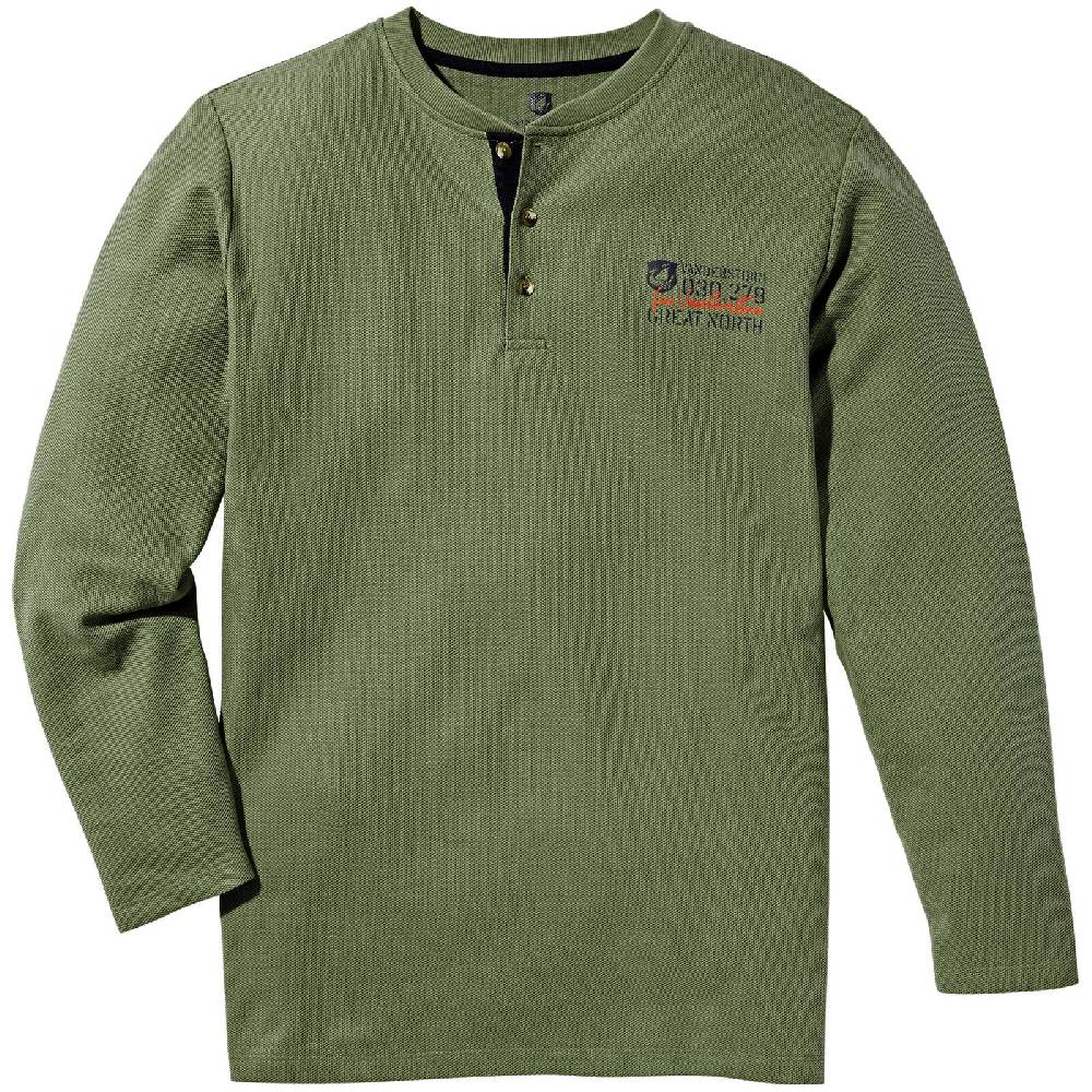 Jan Vanderstorm Langarmshirt IVOR Oliv