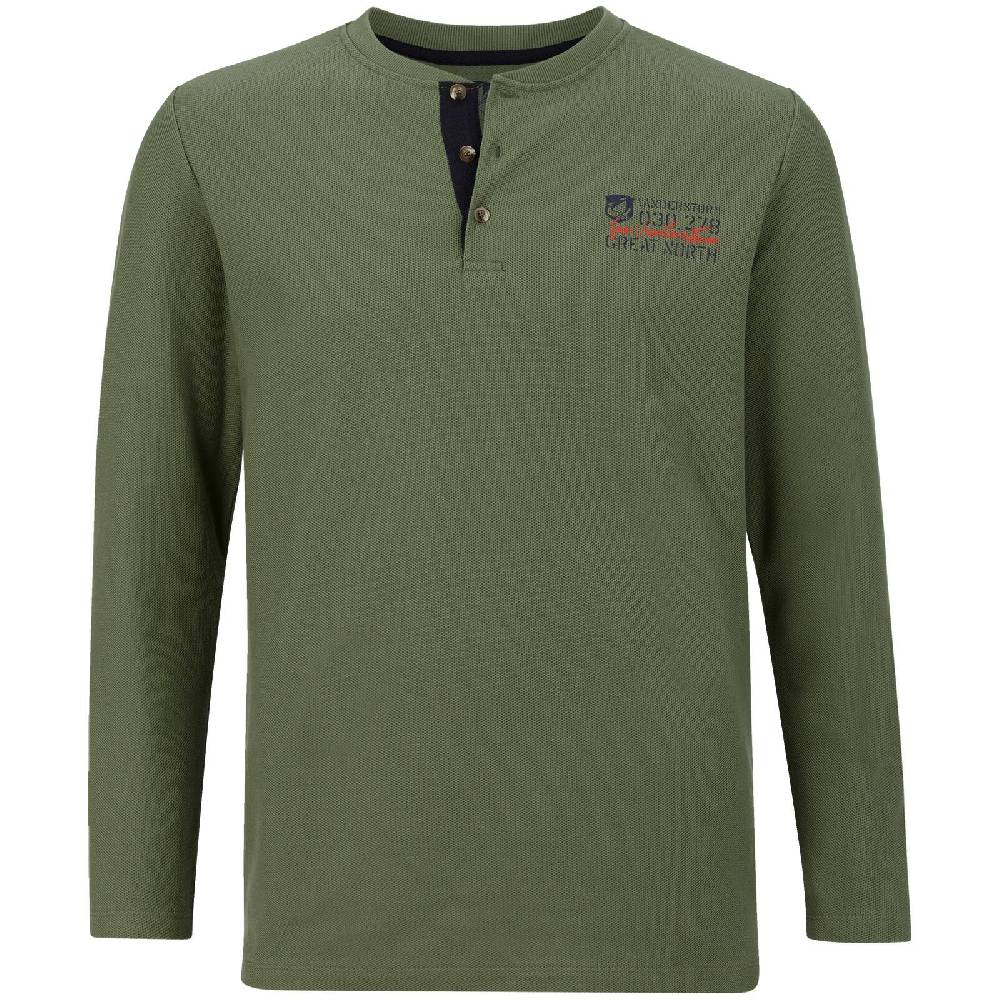 Jan Vanderstorm Langarmshirt IVOR oliv