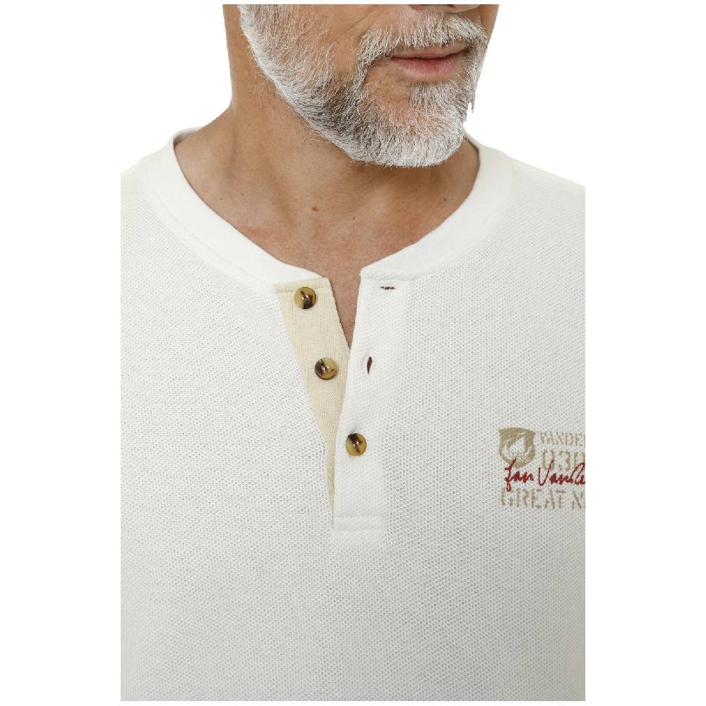 Jan Vanderstorm Langarmshirt IVOR Wollweiß