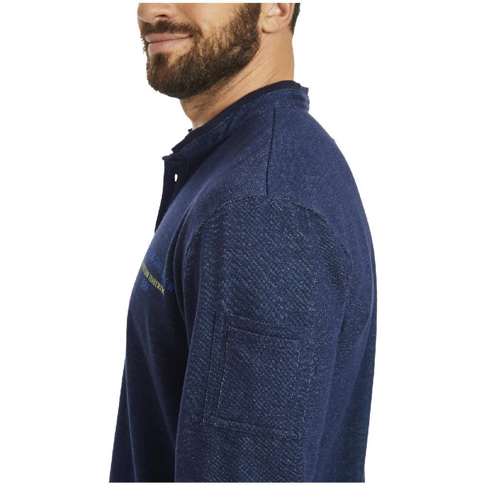 Jan Vanderstorm Langarmshirt KIRILLA Dunkelblau