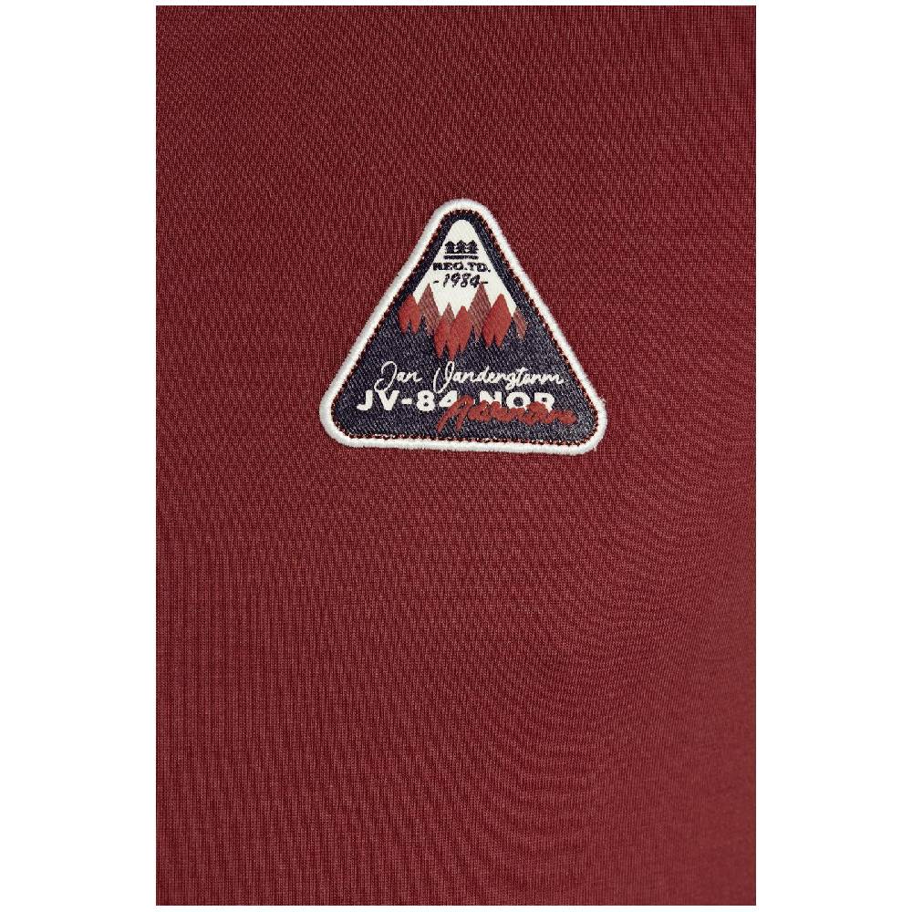 Jan Vanderstorm Langarmshirt NICIAS Dunkelrot