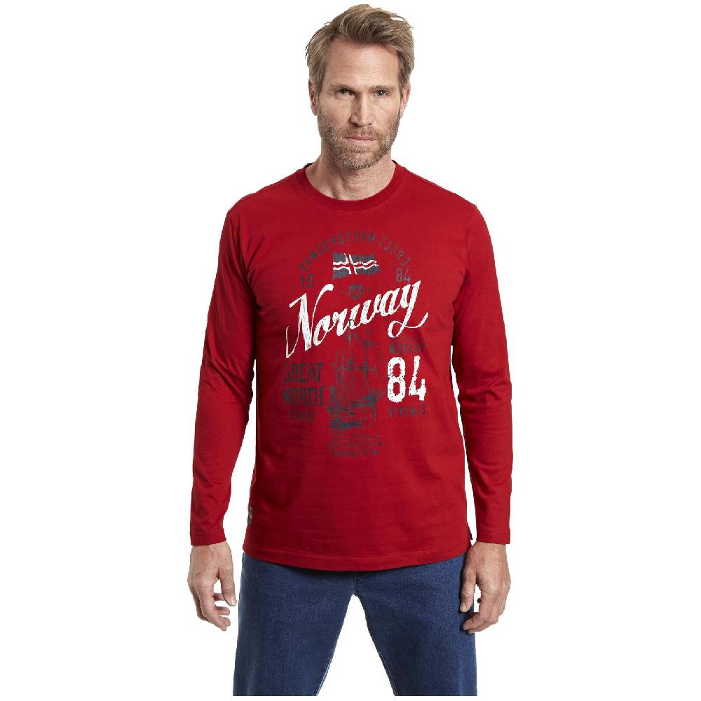 Jan Vanderstorm Langarmshirt NIELSON Rot