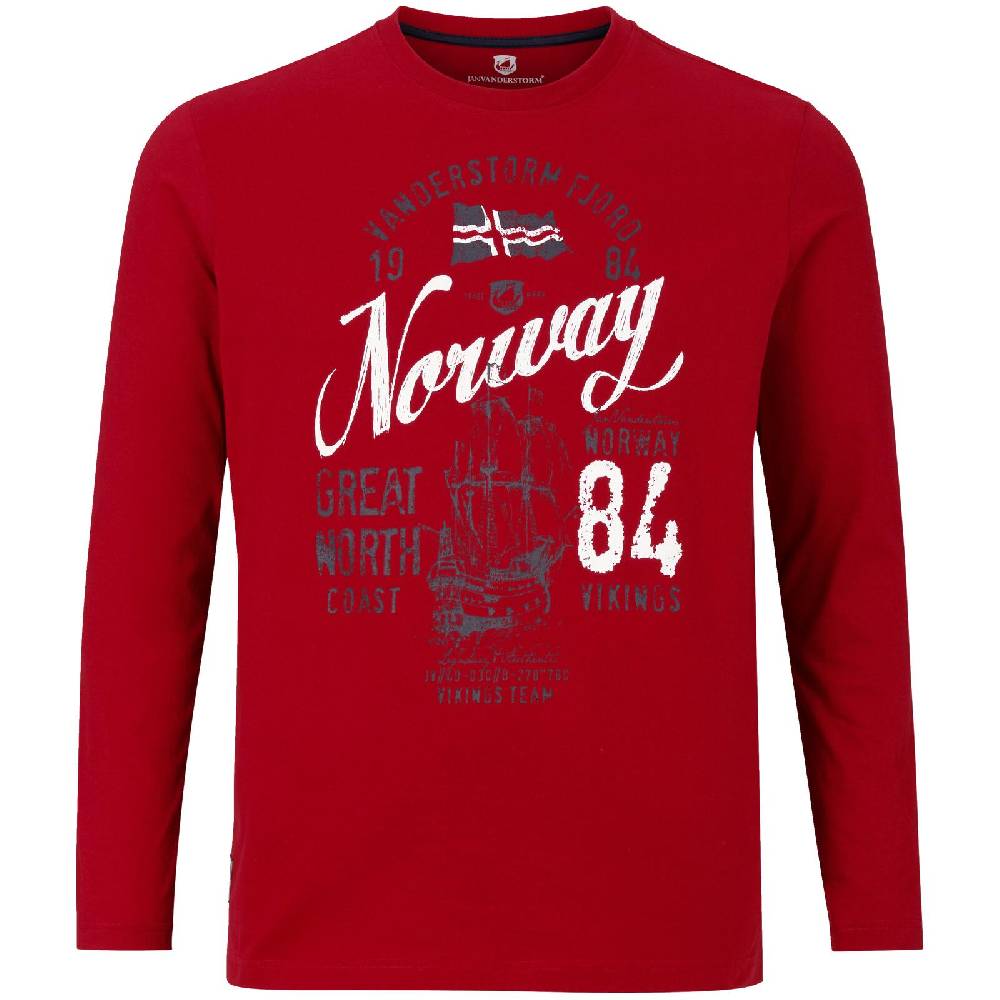 Jan Vanderstorm Langarmshirt NIELSON rot