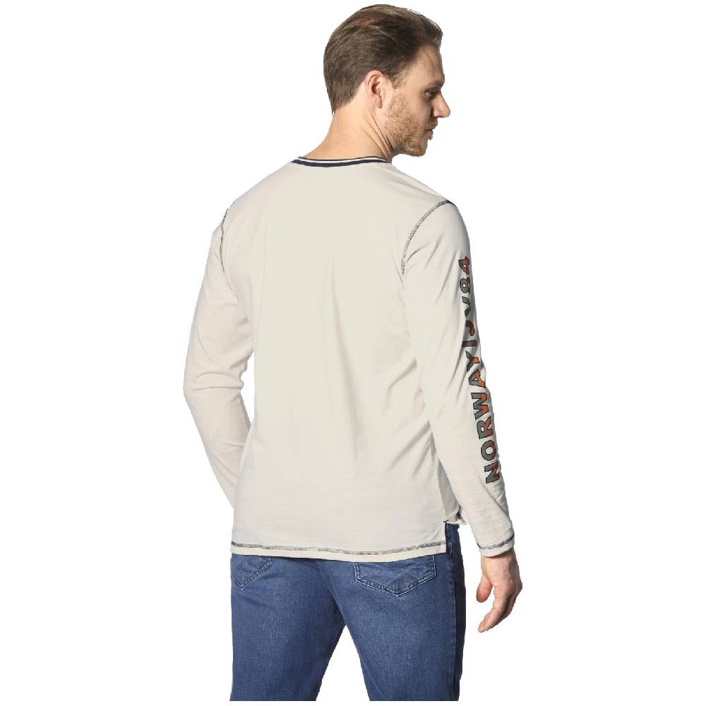 Jan Vanderstorm Langarmshirt RAGNHILD Wollweiß