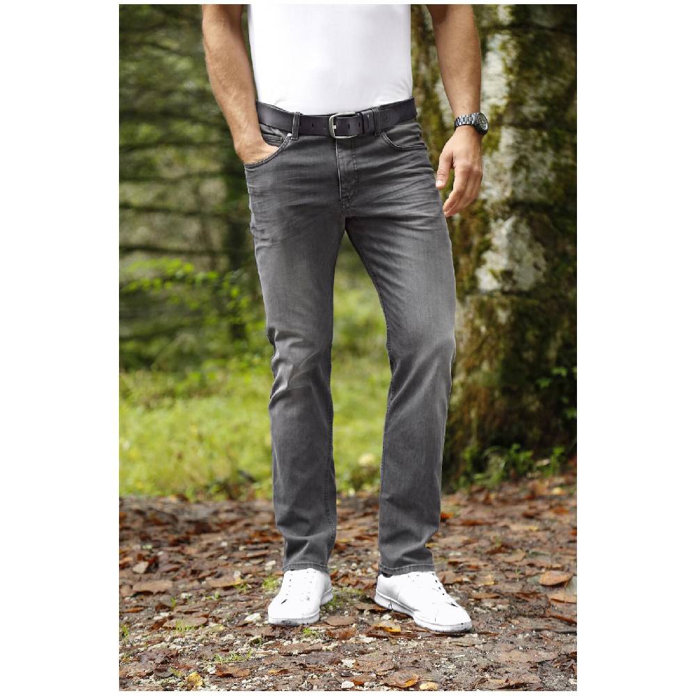 Jan Vanderstorm Ledergürtel THORULF Grau