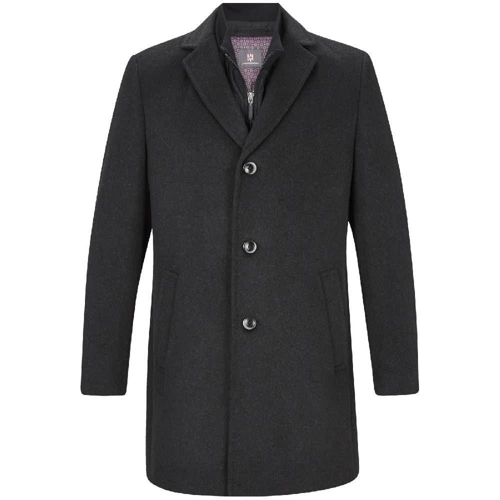 Jan Vanderstorm Mantel UNSKA dunkelgrau