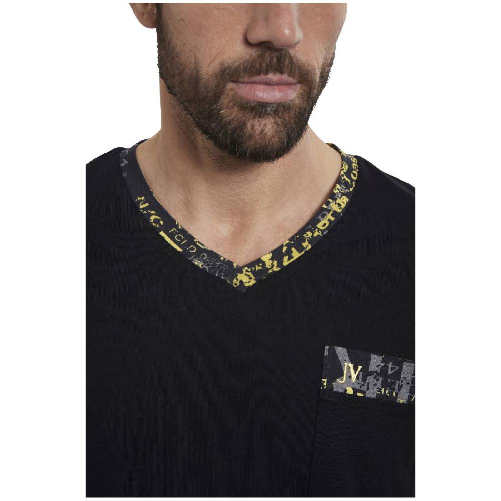 Jan Vanderstorm Nachthemd ERLANTTI Schwarz