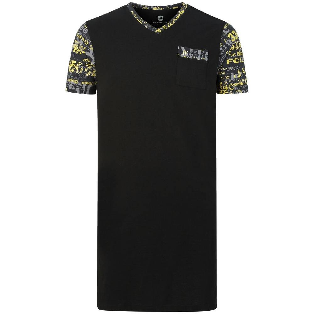 Jan Vanderstorm Nachthemd ERLANTTI schwarz