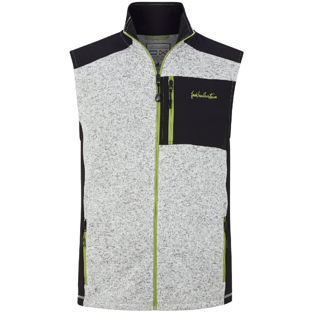 Jan Vanderstorm Outdoorweste ADALWOLF grau schwarz