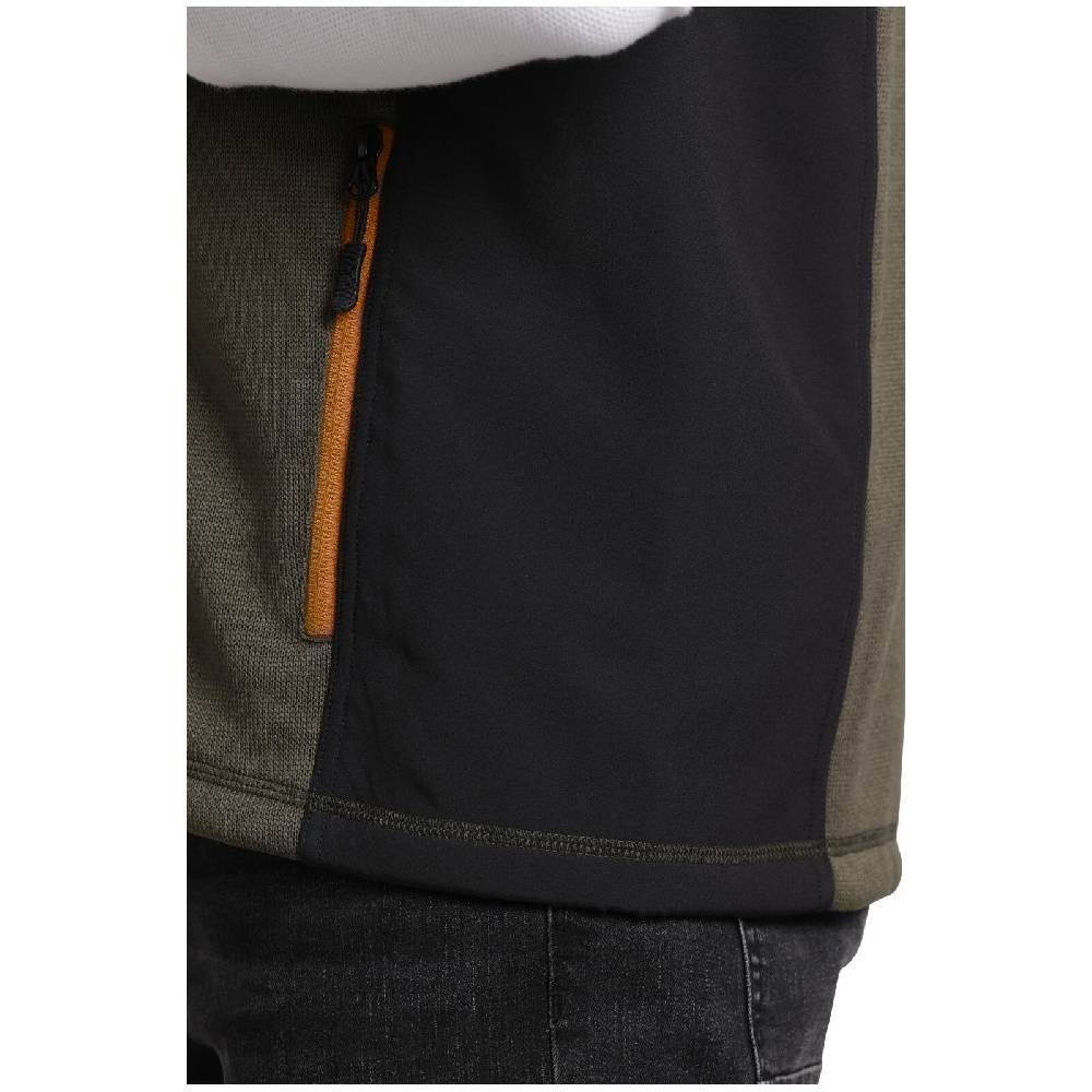 Jan Vanderstorm Outdoorweste ADALWOLF Oliv Schwarz