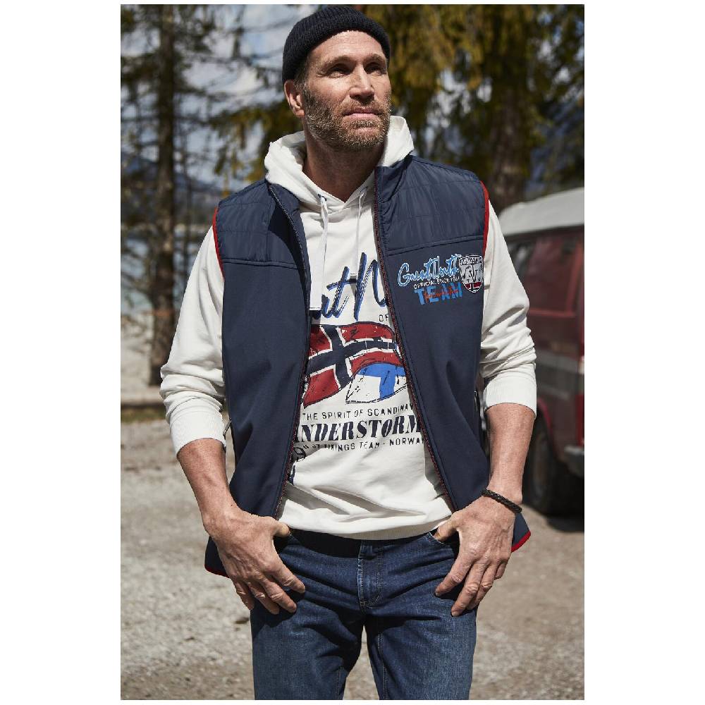 Jan Vanderstorm Outdoorweste HAAKON Dunkelblau