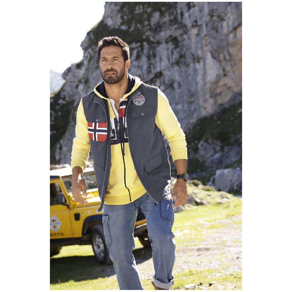 Jan Vanderstorm Outdoorweste RION Dunkelgrau