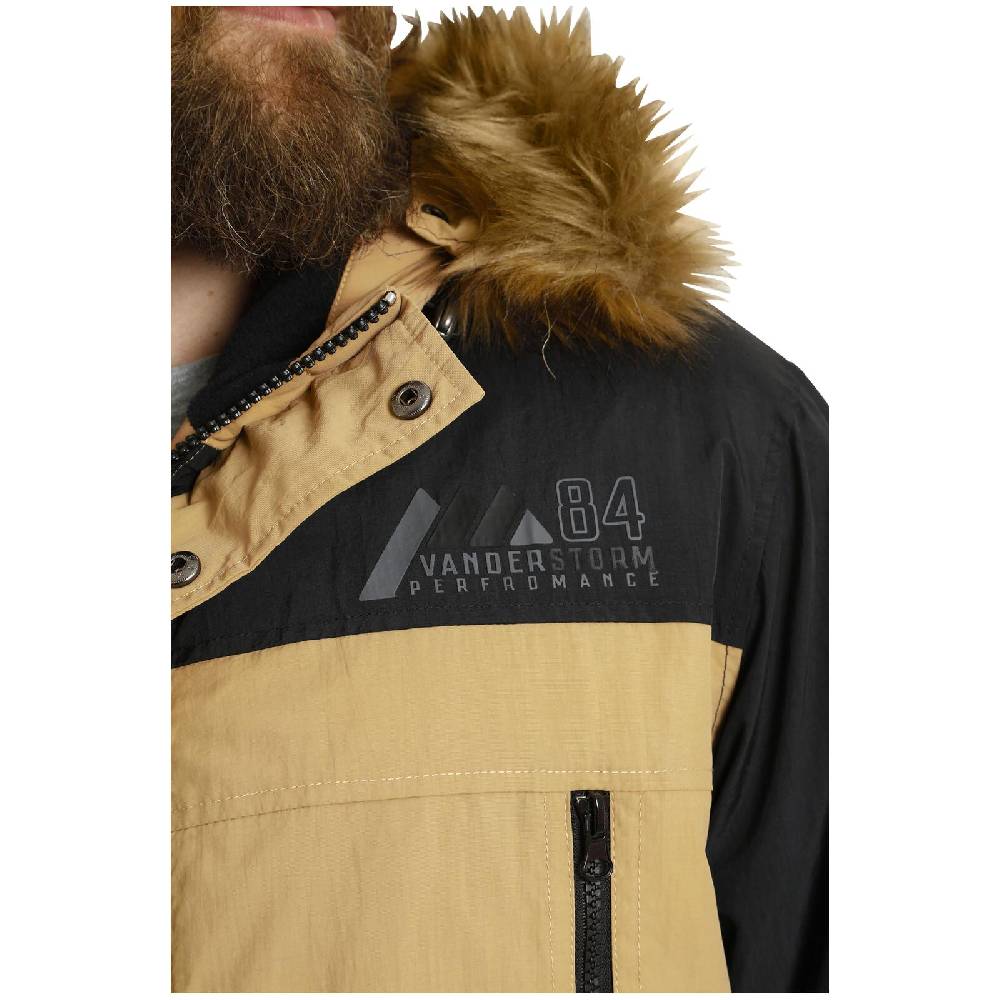 Jan Vanderstorm Parka JOKUM Beige Schwarz