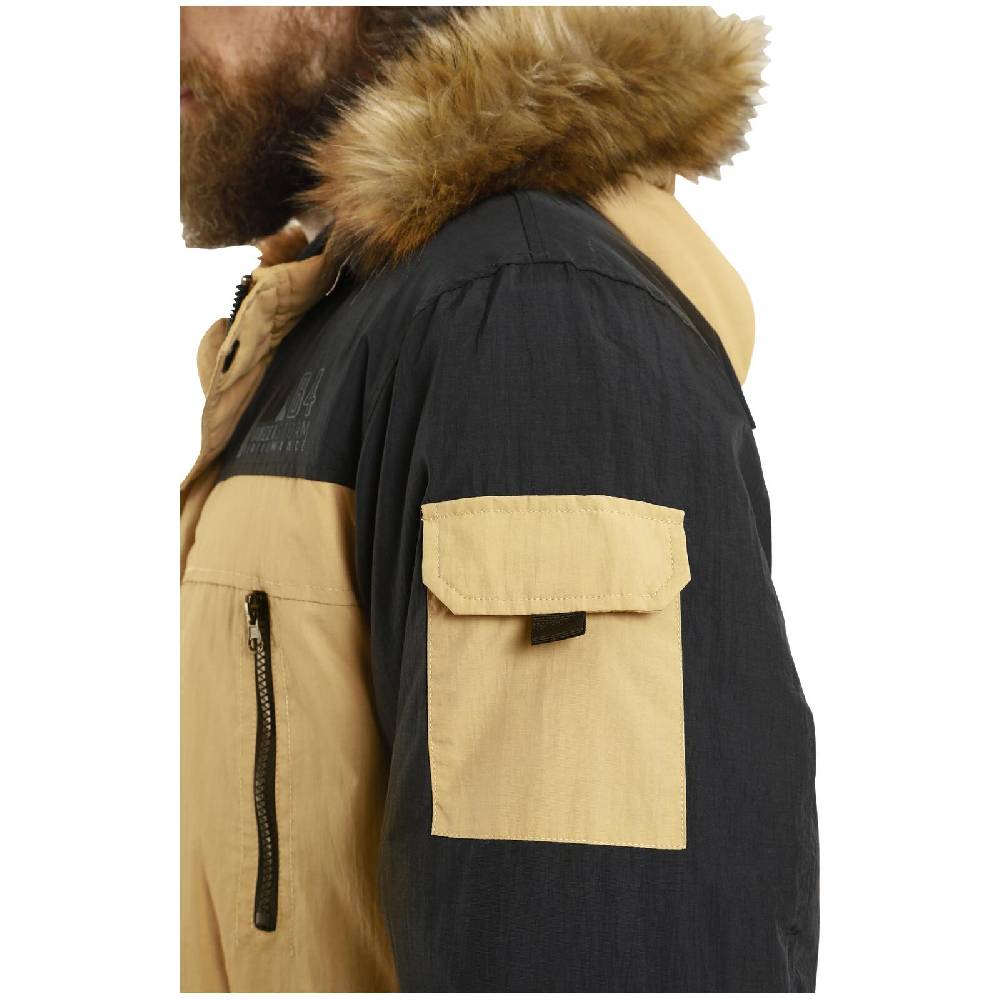 Jan Vanderstorm Parka JOKUM Beige Schwarz