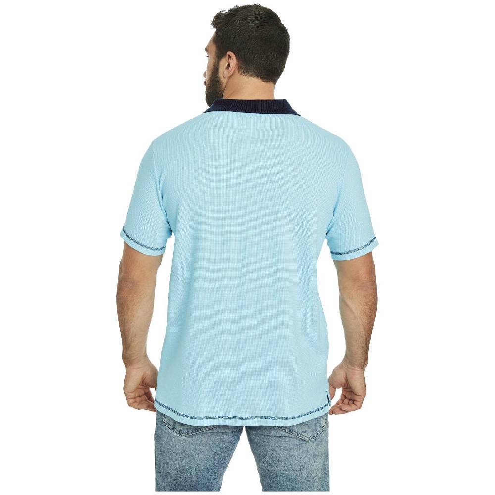 Jan Vanderstorm Poloshirt ALBERICH Türkis Melange