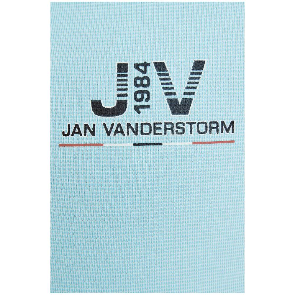 Jan Vanderstorm Poloshirt ALBERICH Türkis Melange