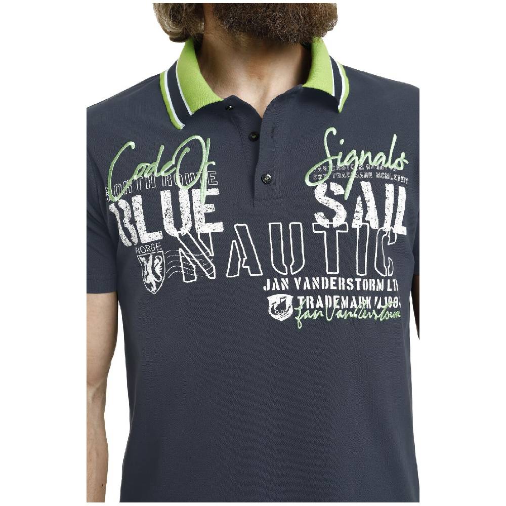 Jan Vanderstorm Poloshirt AMANDUS Dunkelblau