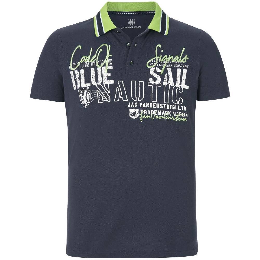 Jan Vanderstorm Poloshirt AMANDUS dunkelblau