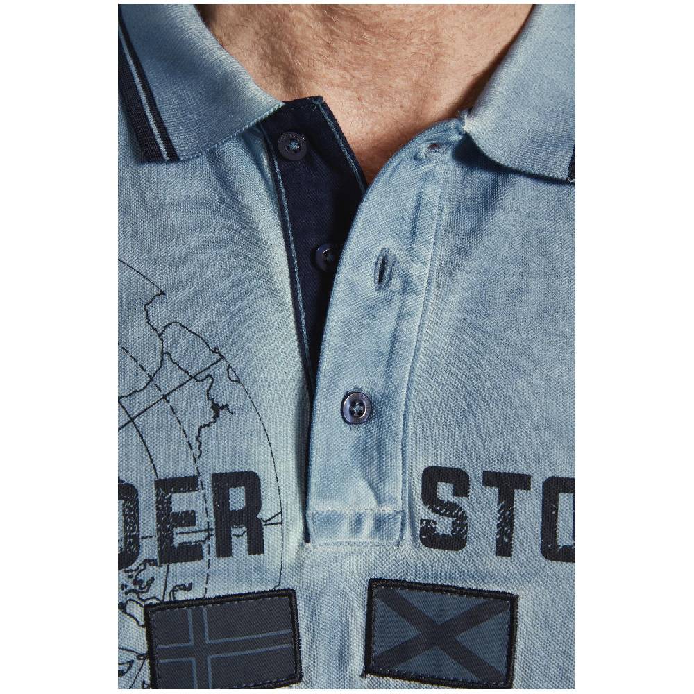 Jan Vanderstorm Poloshirt ANTHONIS Hellblau