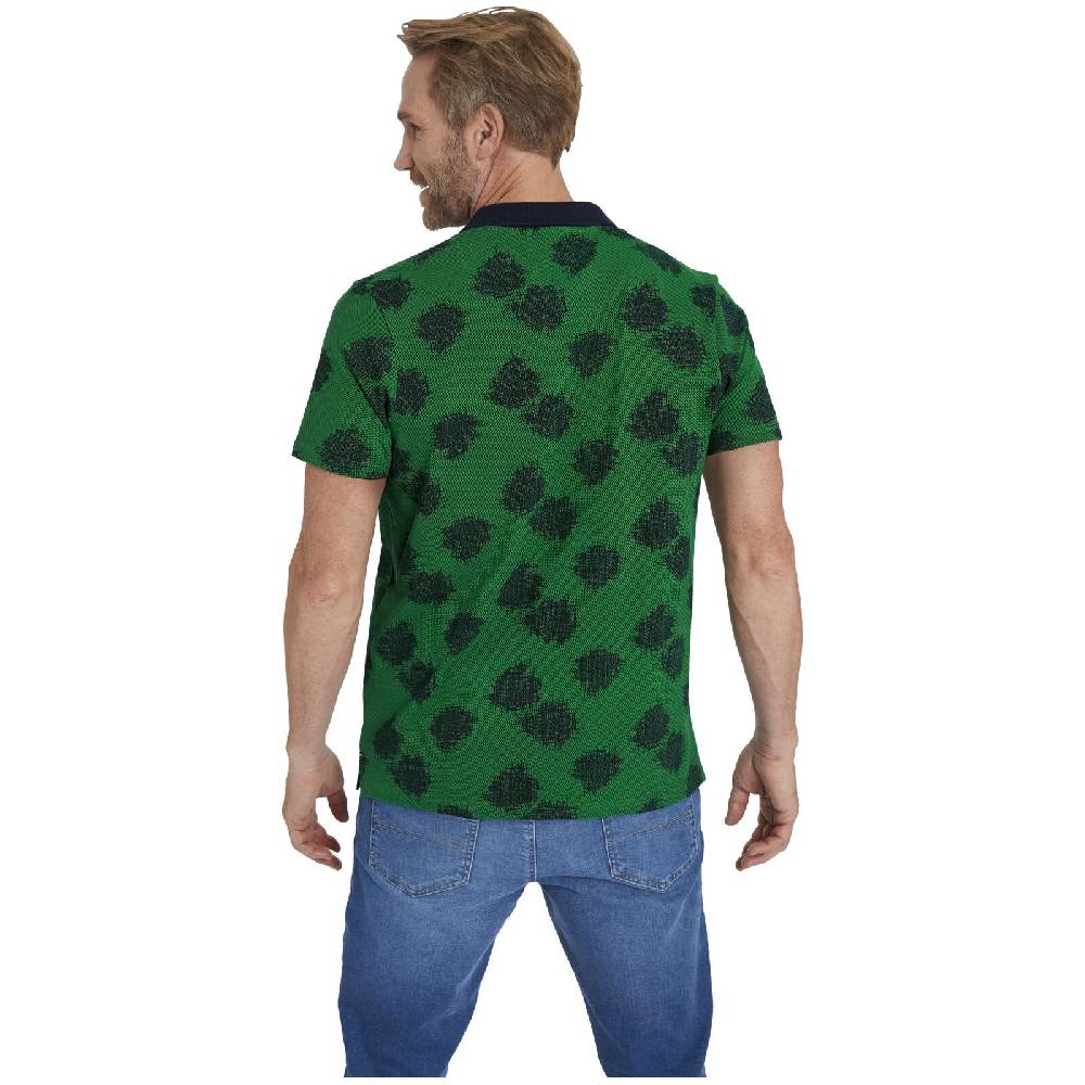 Jan Vanderstorm Poloshirt BEINT Grün Gemustert