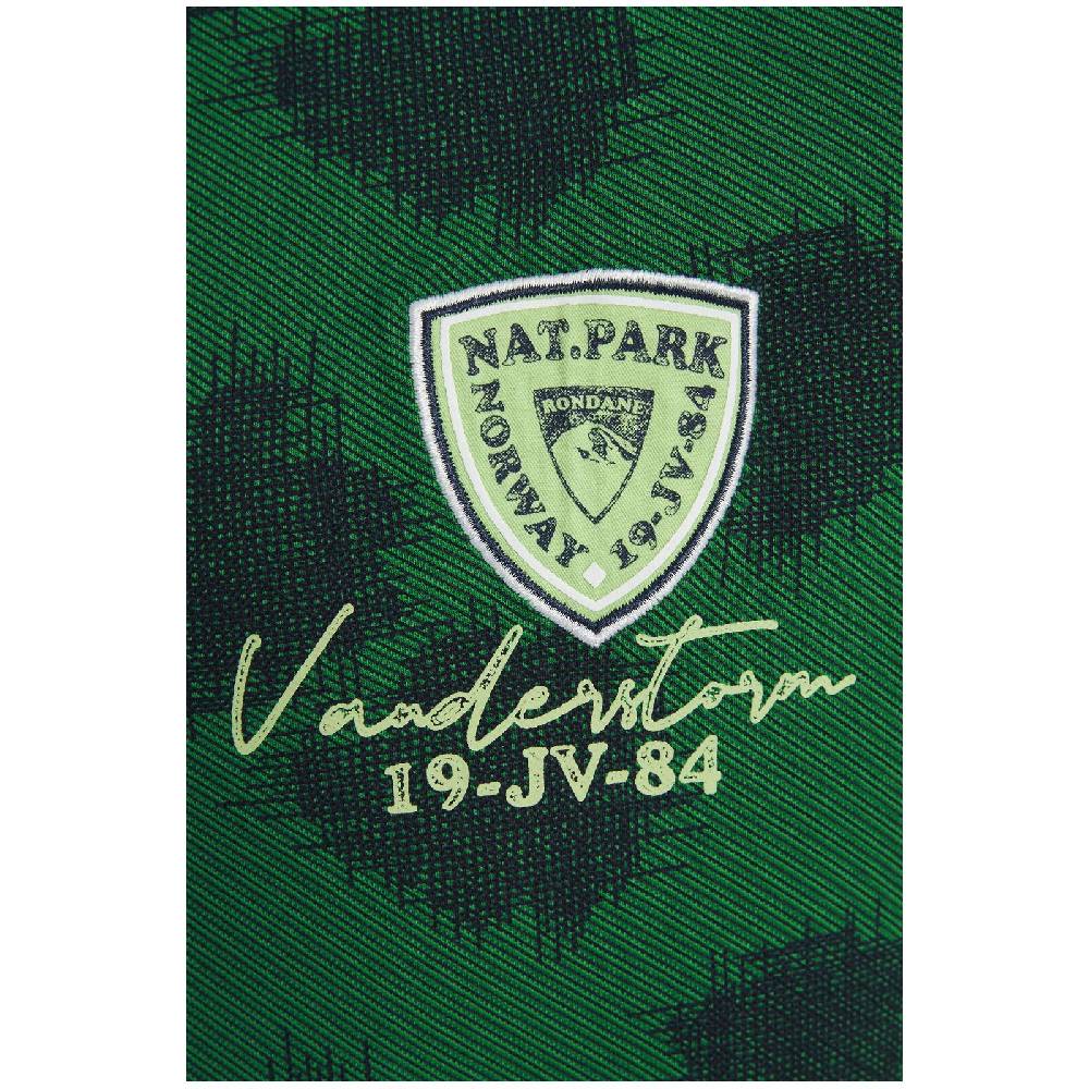 Jan Vanderstorm Poloshirt BEINT Grün Gemustert
