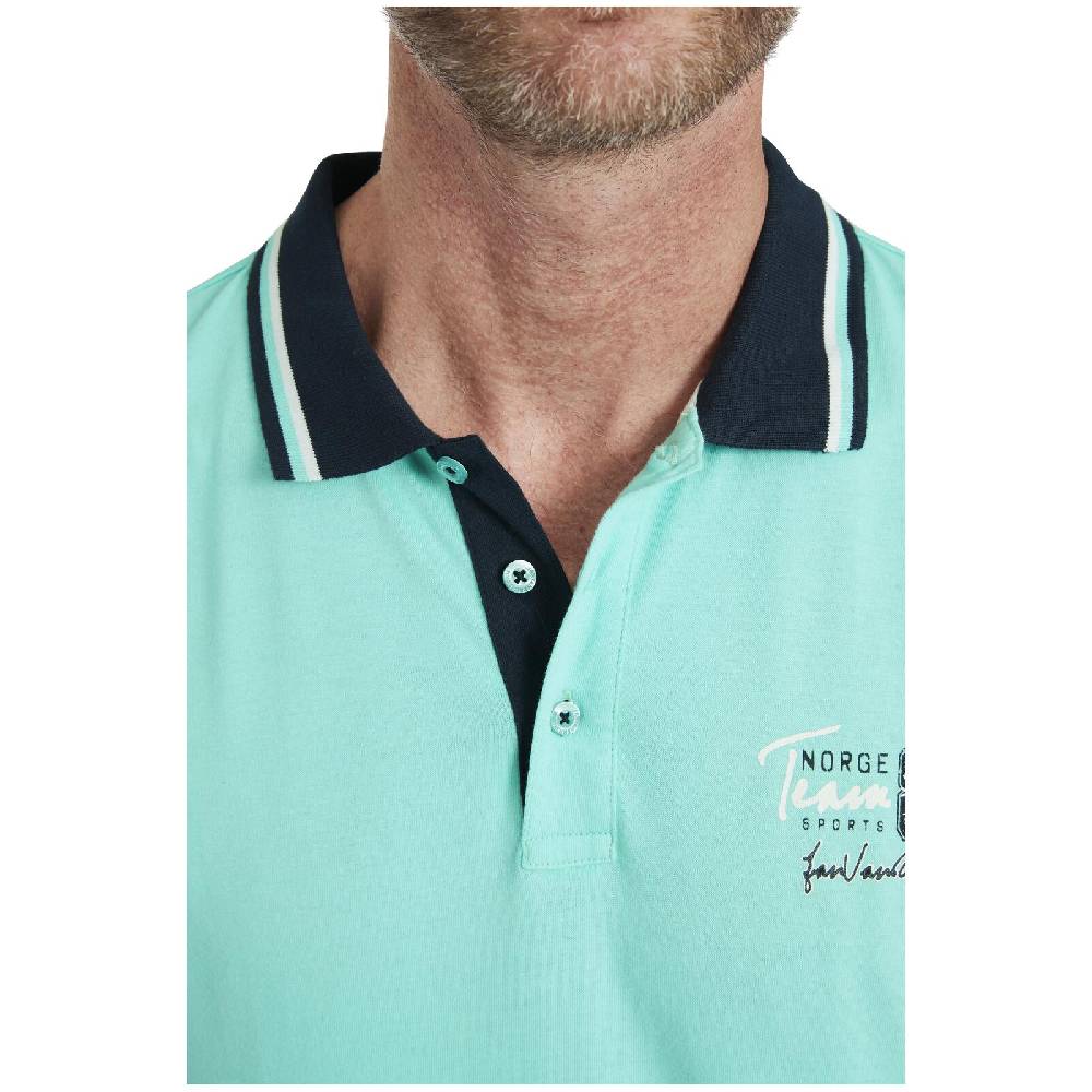 Jan Vanderstorm Poloshirt DAGBART Türkis