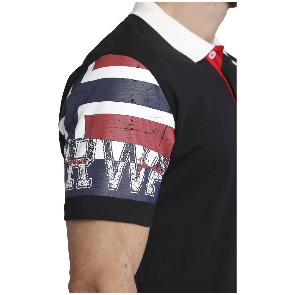 Jan Vanderstorm Poloshirt DAGINO Schwarz