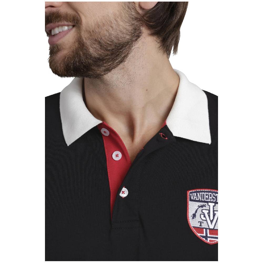 Jan Vanderstorm Poloshirt DAGINO Schwarz