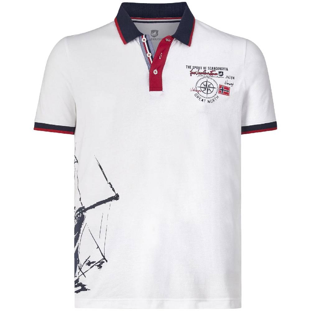 Jan Vanderstorm Poloshirt DILAN weiß