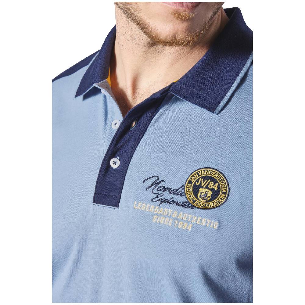 Jan Vanderstorm Poloshirt EGRON Blau
